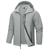 Softshell / veste en polaire imperméable à capuche pour homme "TACVASEN - TJ659" - Planète Rando