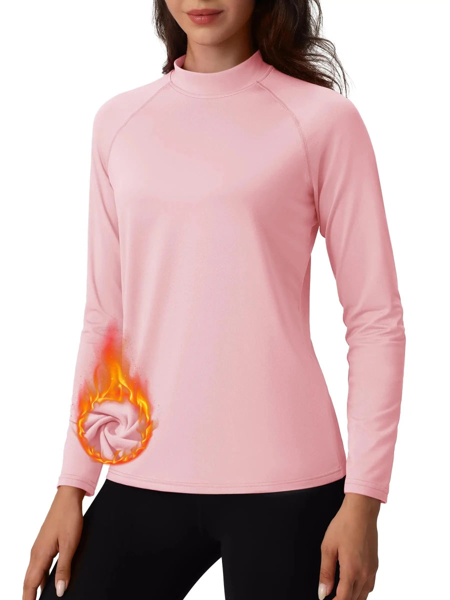 Sous - vêtement technique / sous - pull d'hiver doublé polaire pour femme "TACVASEN - TS329" - Planète Rando