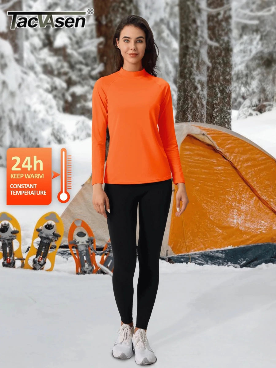 Sous - vêtement technique / sous - pull d'hiver doublé polaire pour femme "TACVASEN - TS329" - Planète Rando