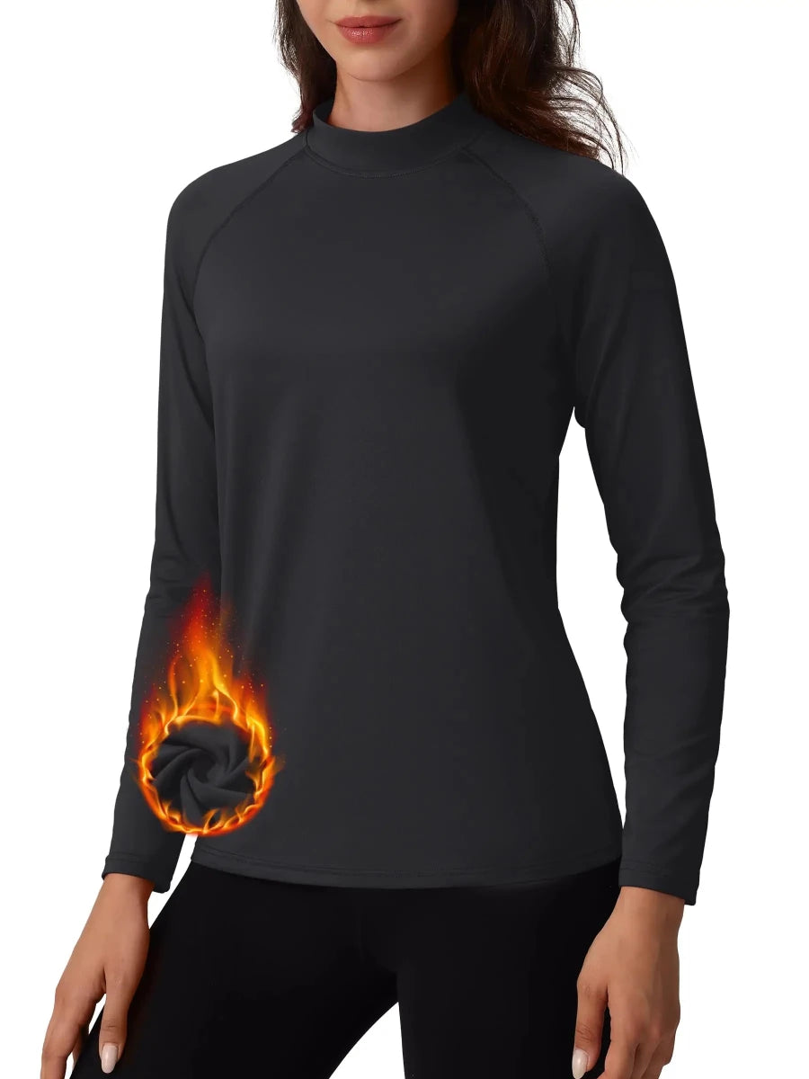 Sous - vêtement technique / sous - pull d'hiver doublé polaire pour femme "TACVASEN - TS329" - Planète Rando