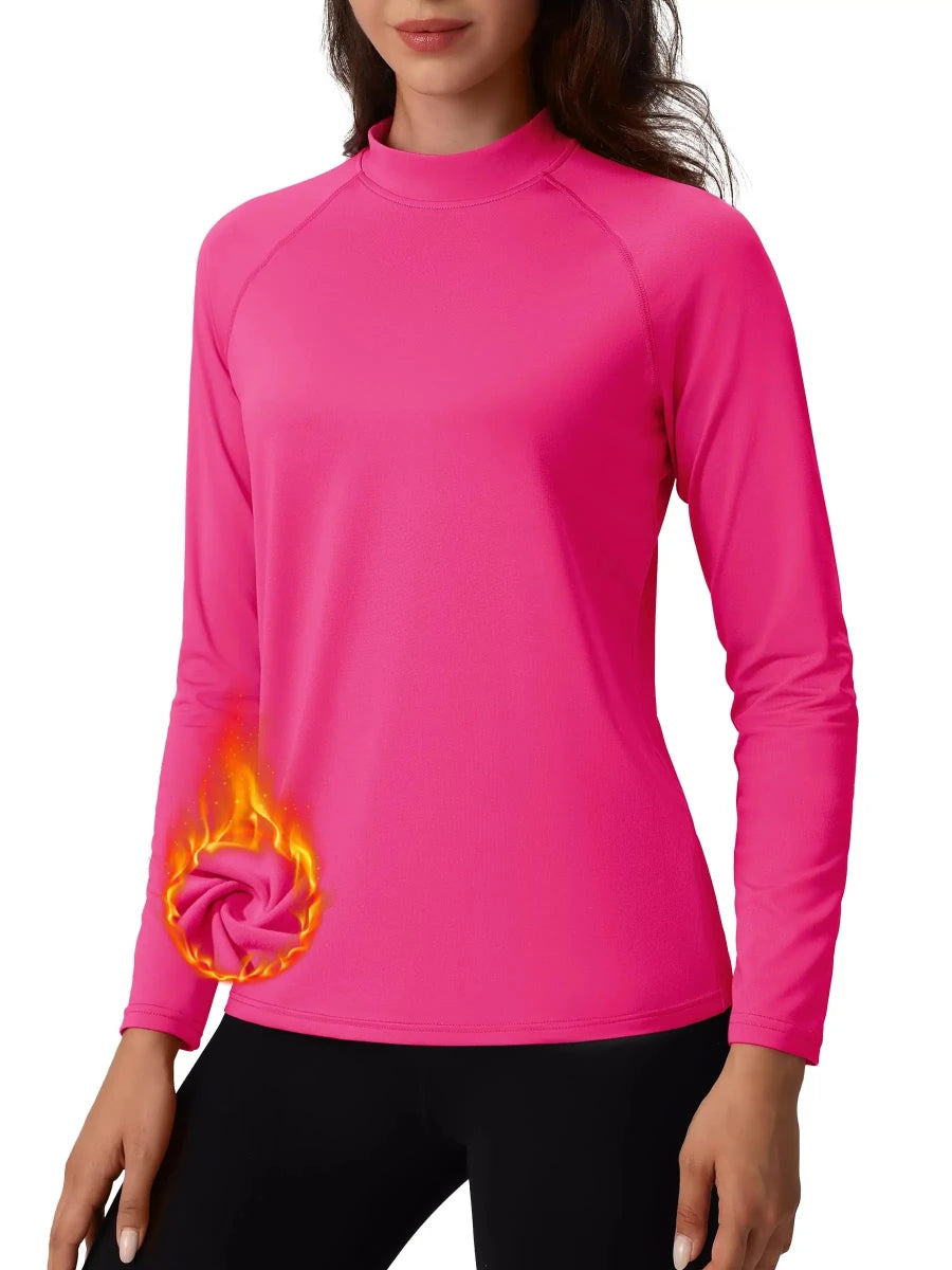 Sous - vêtement technique / sous - pull d'hiver doublé polaire pour femme "TACVASEN - TS329" - Planète Rando