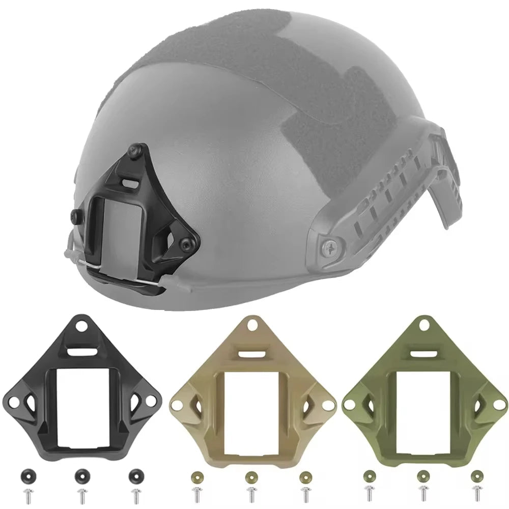 Support de casque tactique en alliage d'aluminium compatible avec les casques FAST MICH et les accessoires de fixation NVG "BOOIU - ONE - JS" - Planète Rando
