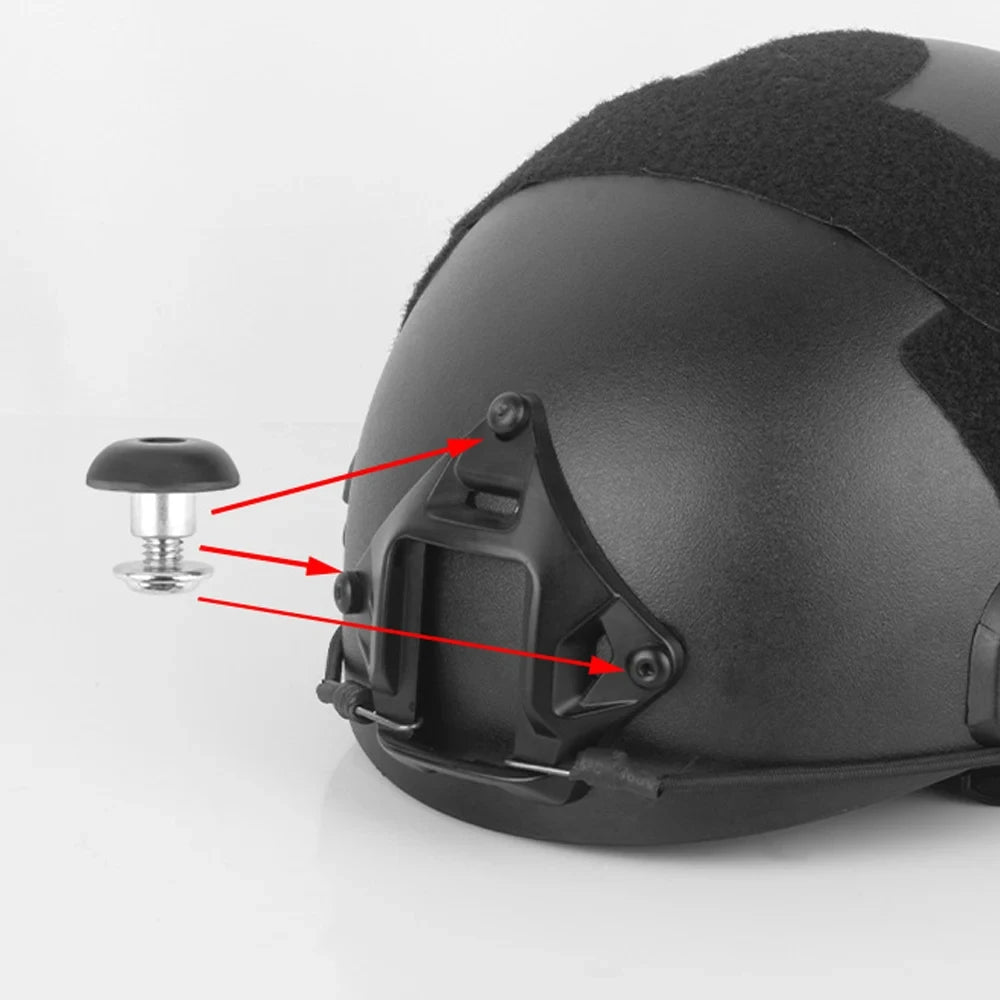 Support de casque tactique en alliage d'aluminium compatible avec les casques FAST MICH et les accessoires de fixation NVG "BOOIU - ONE - JS" - Planète Rando