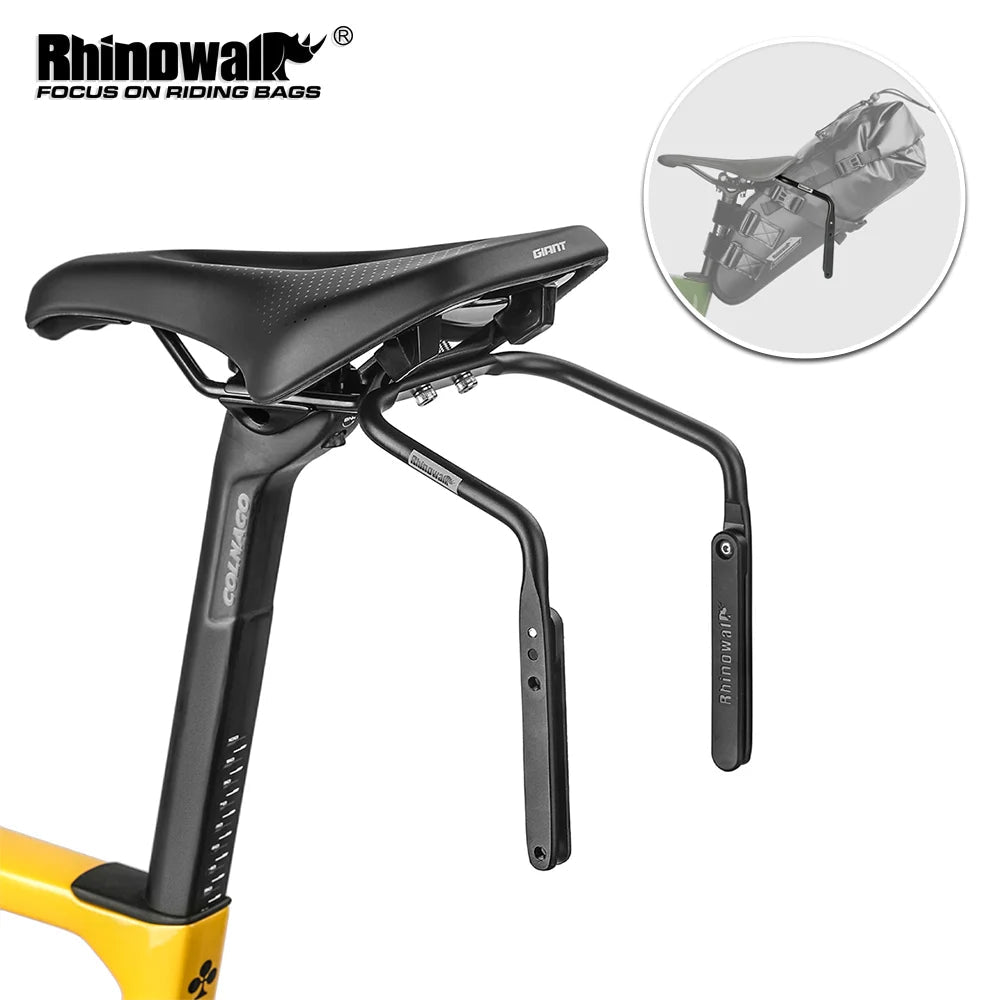 Support stabilisateur pour sacoche de selle de vélo, fixation arrière, porte-bagages "Rhinowalk - SK502" - Planète Rando