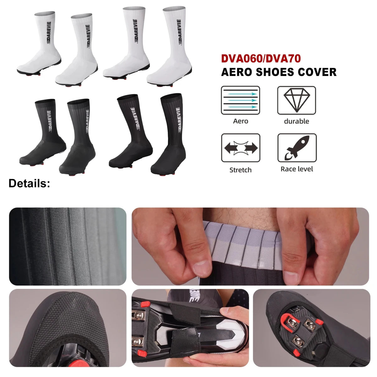 Sur - chaussures de cyclisme antidérapantes, imperméables et coupe - vent "DAREVIE - DVA070" - Planète Rando