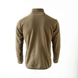 Sweat-shirt thermique / softshell polaire ondulée semi - zip manches longues unisexe "Flexstorm - FX100" - Planète Rando