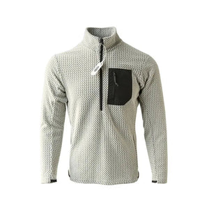 Sweat-shirt thermique / softshell polaire ondulée semi - zip manches longues unisexe "Flexstorm - FX100" - Planète Rando