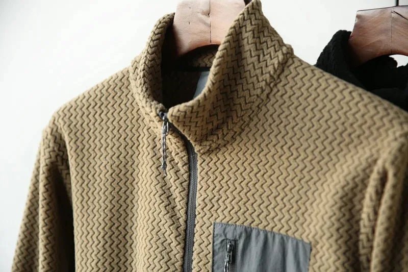 Sweat-shirt thermique / softshell polaire ondulée semi - zip manches longues unisexe "Flexstorm - FX100" - Planète Rando