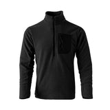 Sweat-shirt thermique / softshell polaire ondulée semi - zip manches longues unisexe "Flexstorm - FX100" - Planète Rando