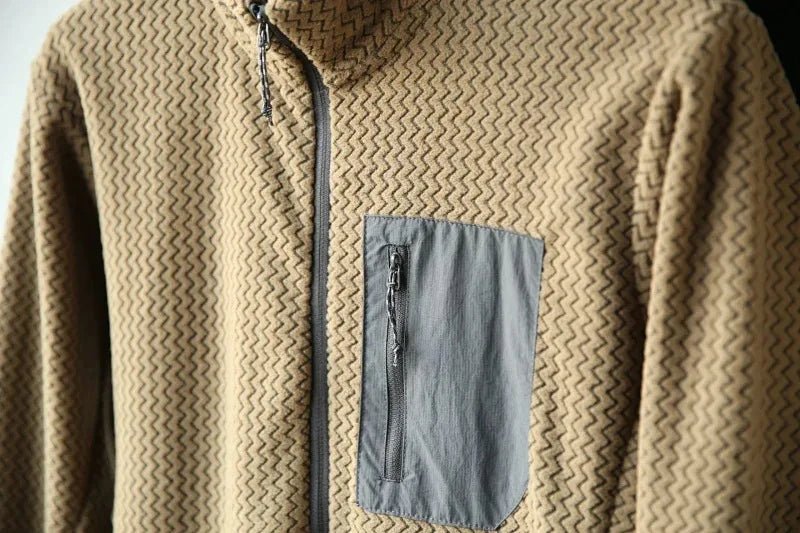 Sweat-shirt thermique / softshell polaire ondulée semi - zip manches longues unisexe "Flexstorm - FX100" - Planète Rando