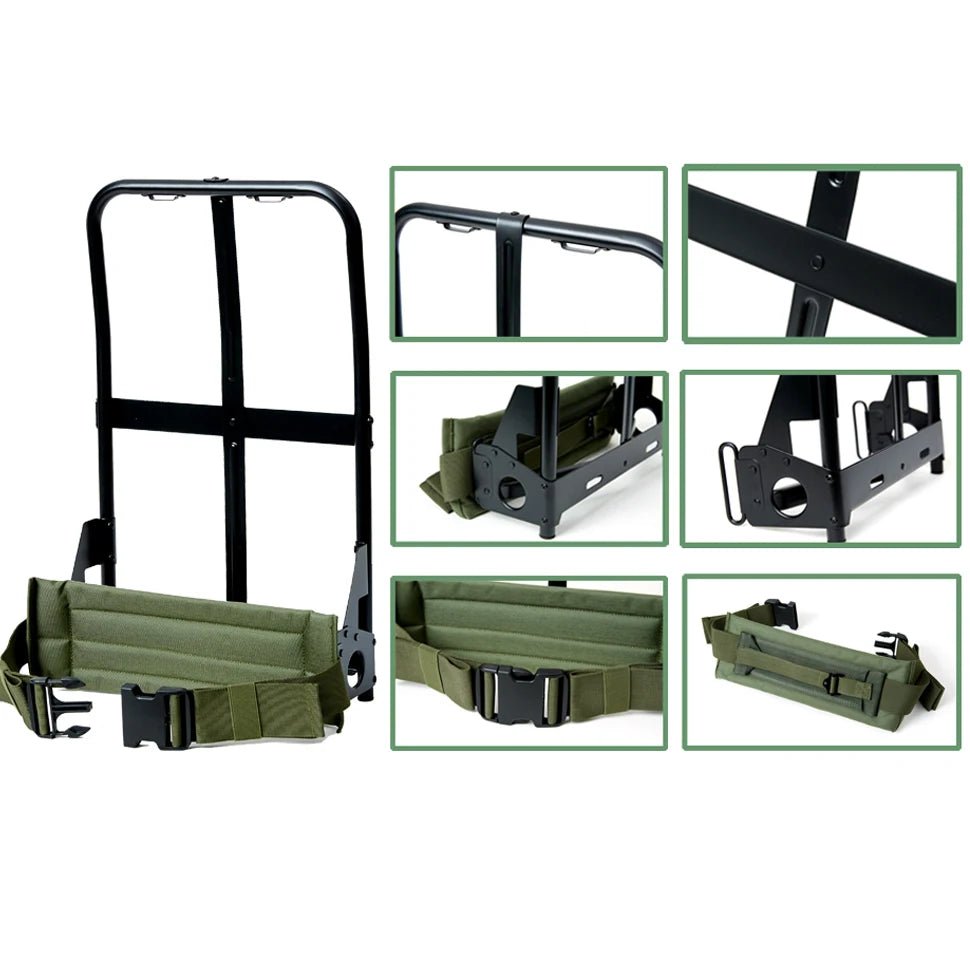Système de cadre en aluminium pour sac à dos avec coussinet rénal et ceinture abdominale "AKmax - Alice Frame" - Planète Rando
