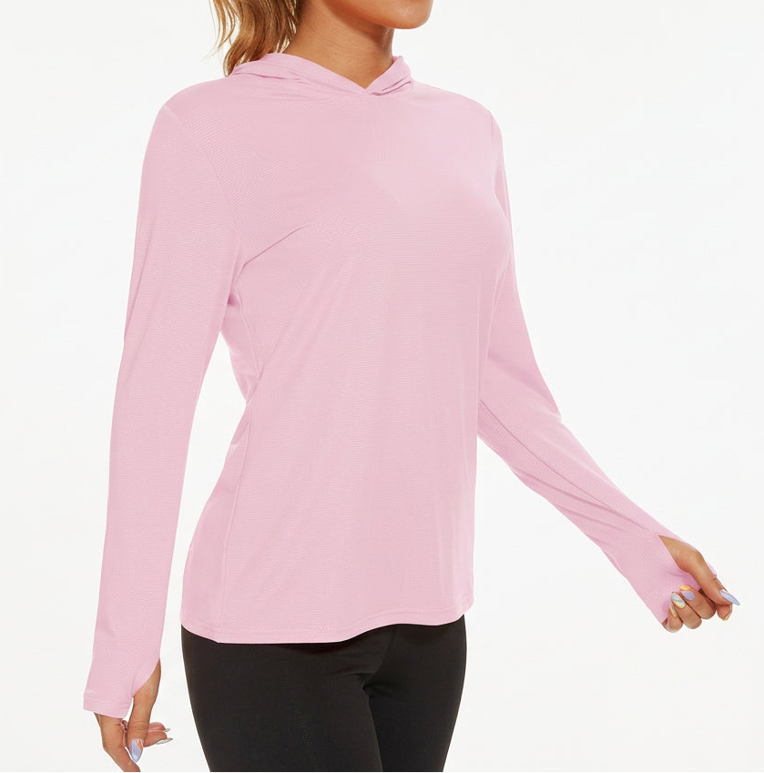 T-shirt à capuche avec protection UV/solaire UPF 50+ "TACVASEN - TS251" - Planète Rando