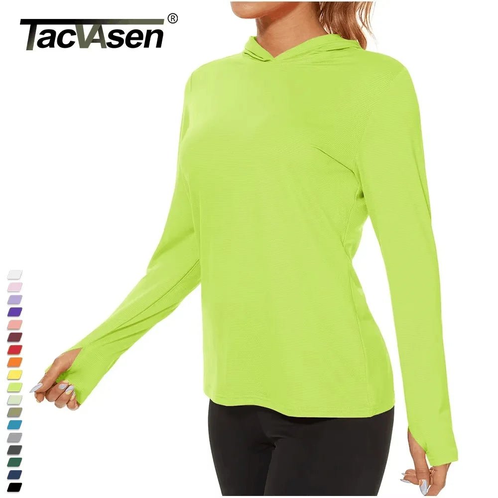 T-shirt à capuche avec protection UV/solaire UPF 50+ "TACVASEN - TS251" - Planète Rando
