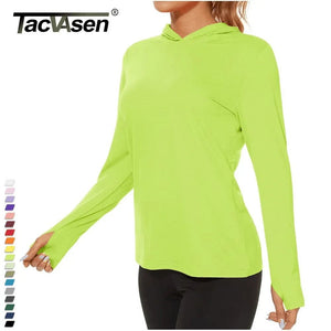 T-shirt à capuche avec protection UV/solaire UPF 50+ "TACVASEN - TS251" - Planète Rando