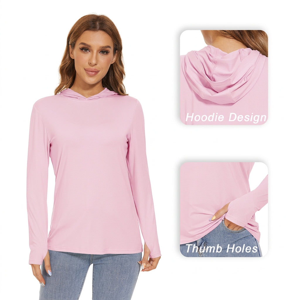 T-shirt à capuche avec protection UV/solaire UPF 50+ "TACVASEN - TS251" - Planète Rando