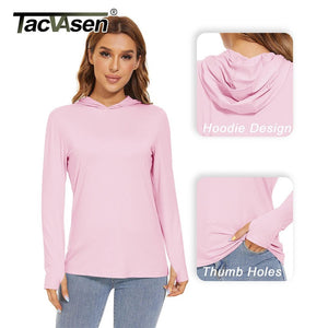 T-shirt à capuche avec protection UV/solaire UPF 50+ "TACVASEN - TS251" - Planète Rando
