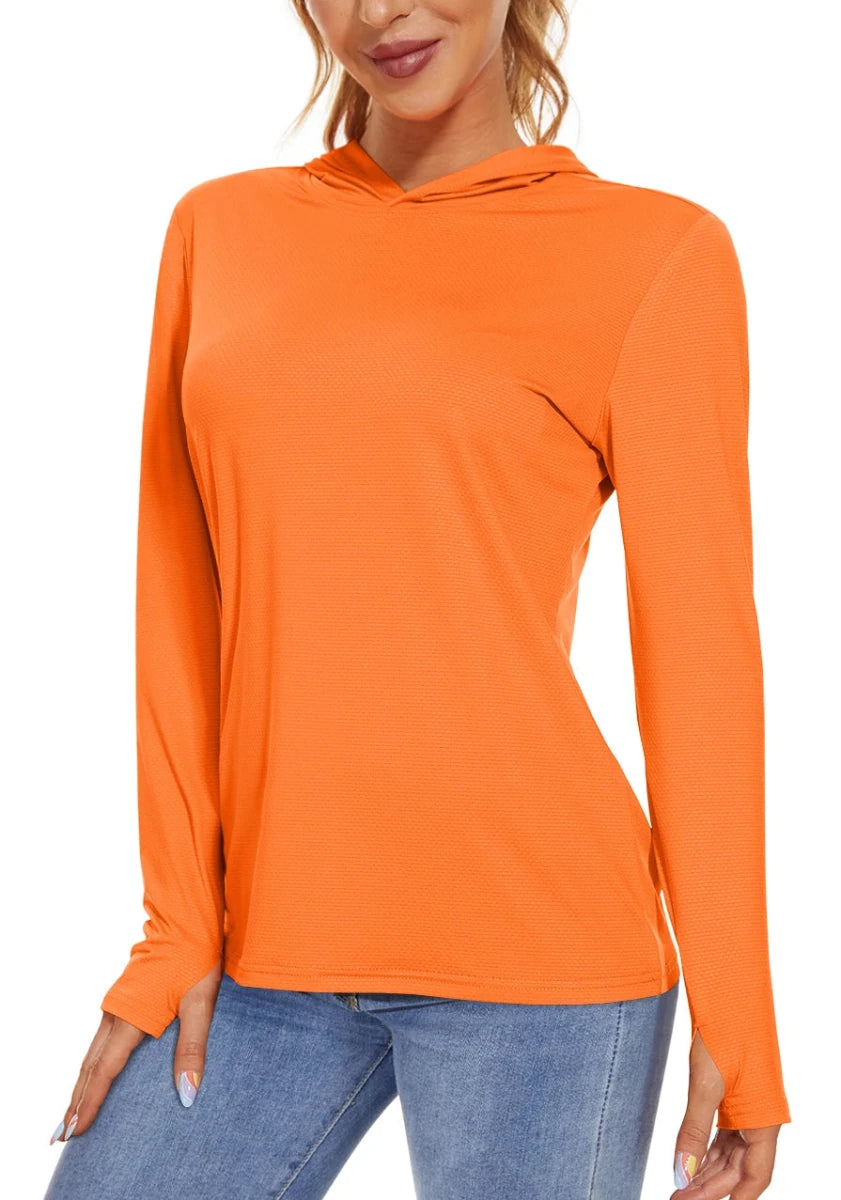 T-shirt à capuche avec protection UV/solaire UPF 50+ "TACVASEN - TS251" - Planète Rando