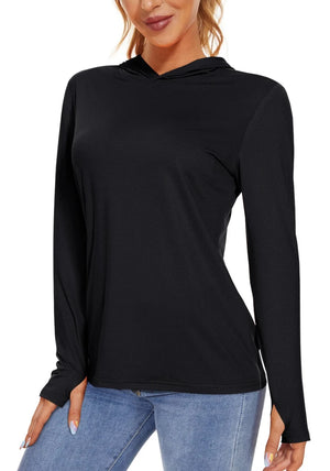 T-shirt à capuche avec protection UV/solaire UPF 50+ "TACVASEN - TS251" - Planète Rando