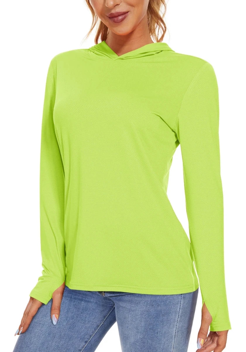 T-shirt à capuche avec protection UV/solaire UPF 50+ "TACVASEN - TS251" - Planète Rando