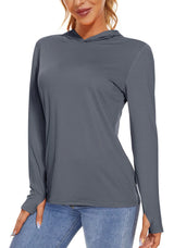 T-shirt à capuche avec protection UV/solaire UPF 50+ "TACVASEN - TS251" - Planète Rando