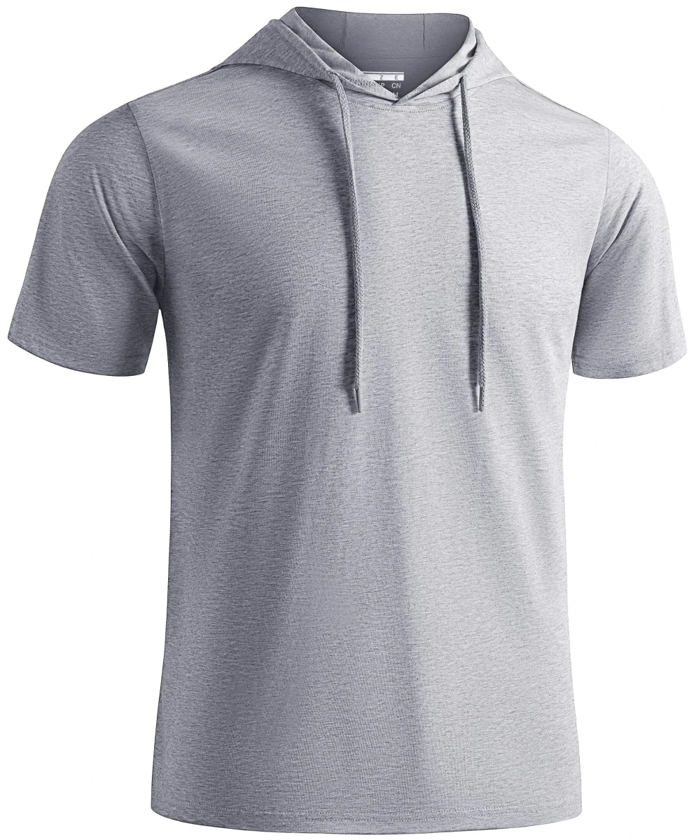 T-shirt à capuche légers en coton pour l'été, manches courtes "TACVASEN - TS300" - Planète Rando