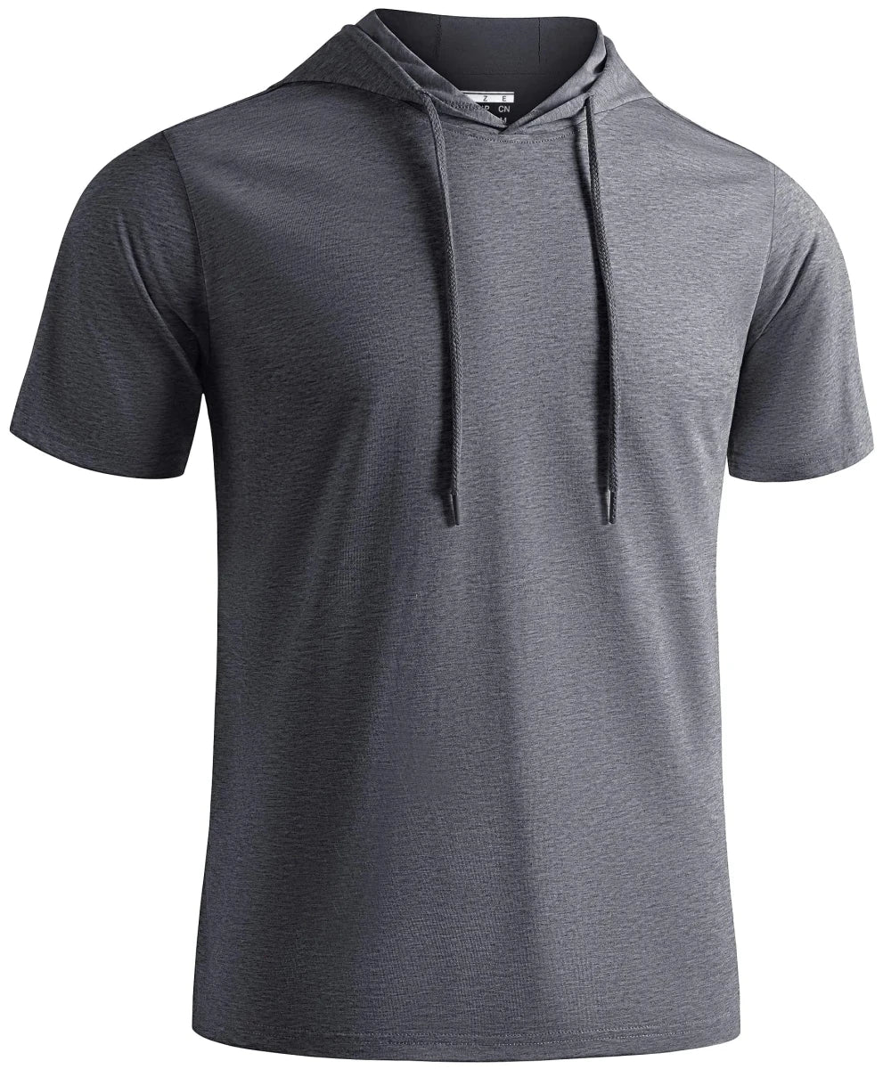 T-shirt à capuche légers en coton pour l'été, manches courtes "TACVASEN - TS300" - Planète Rando