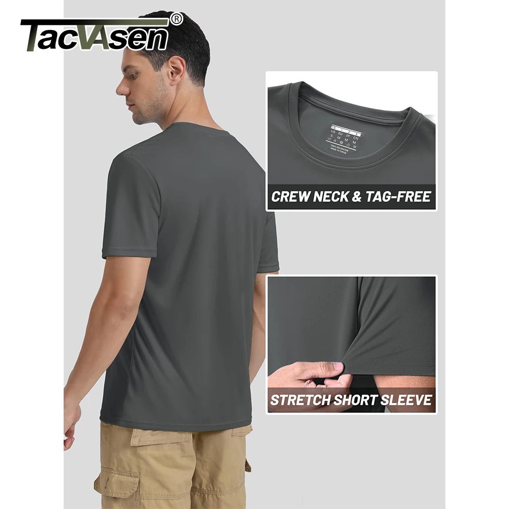 T-shirt manches courtes anti - UV UPF 50+ à col rond homme "TACVASEN - TS204" - Planète Rando