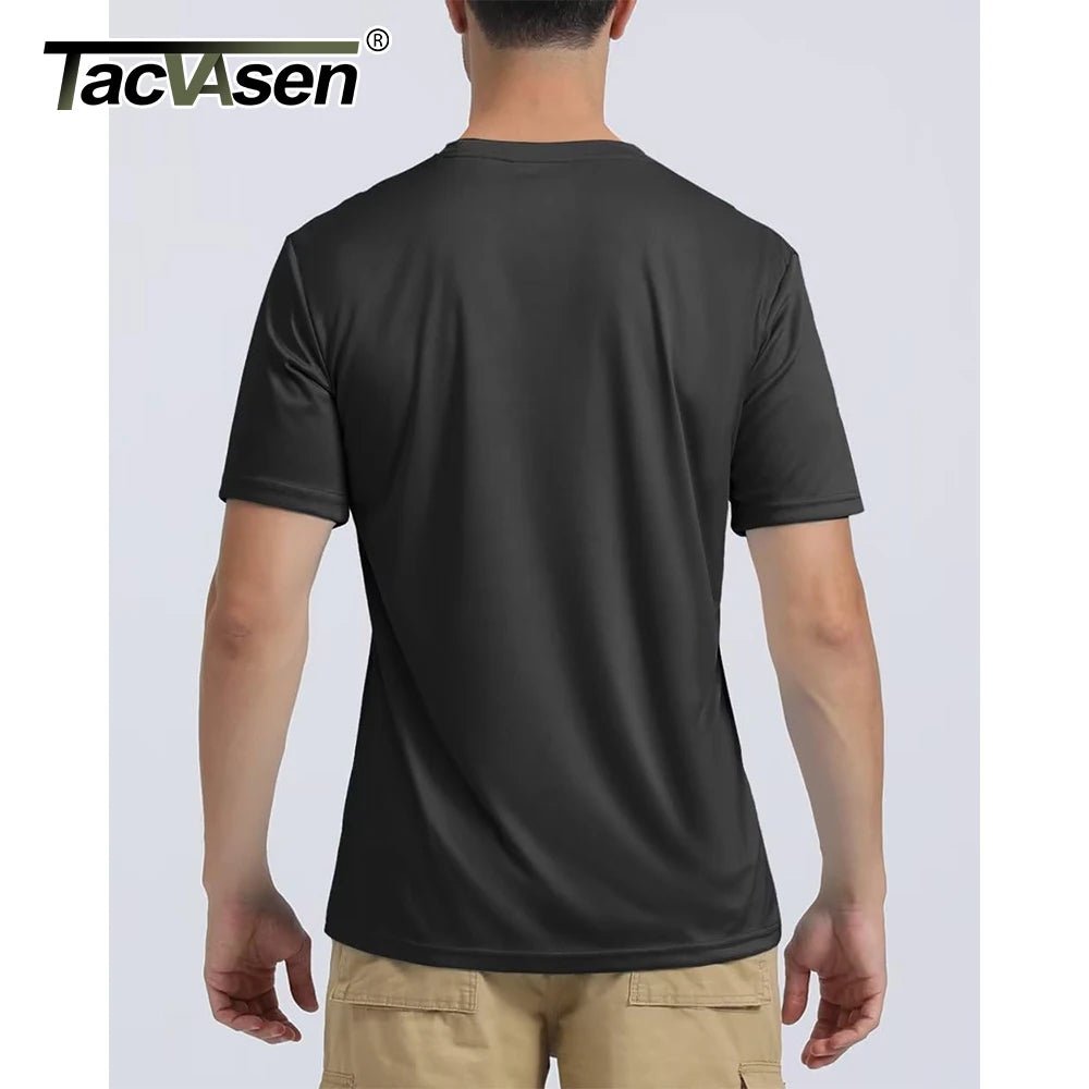 T-shirt manches courtes anti - UV UPF 50+ à col rond homme "TACVASEN - TS204" - Planète Rando