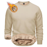 T-shirt polaire / sweat-shirt d'hiver à col rond pour homme "TACVASEN - TJ558D - 2" - Planète Rando