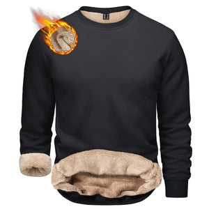 T-shirt polaire / sweat-shirt d'hiver à col rond pour homme "TACVASEN - TJ558D - 2" - Planète Rando