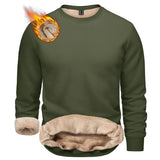 T-shirt polaire / sweat-shirt d'hiver à col rond pour homme "TACVASEN - TJ558D - 2" - Planète Rando