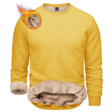 T-shirt polaire / sweat-shirt d'hiver à col rond pour homme "TACVASEN - TJ558D - 2" - Planète Rando