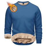 T-shirt polaire / sweat-shirt d'hiver à col rond pour homme "TACVASEN - TJ558D - 2" - Planète Rando