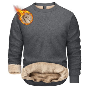 T-shirt polaire / sweat-shirt d'hiver à col rond pour homme "TACVASEN - TJ558D - 2" - Planète Rando