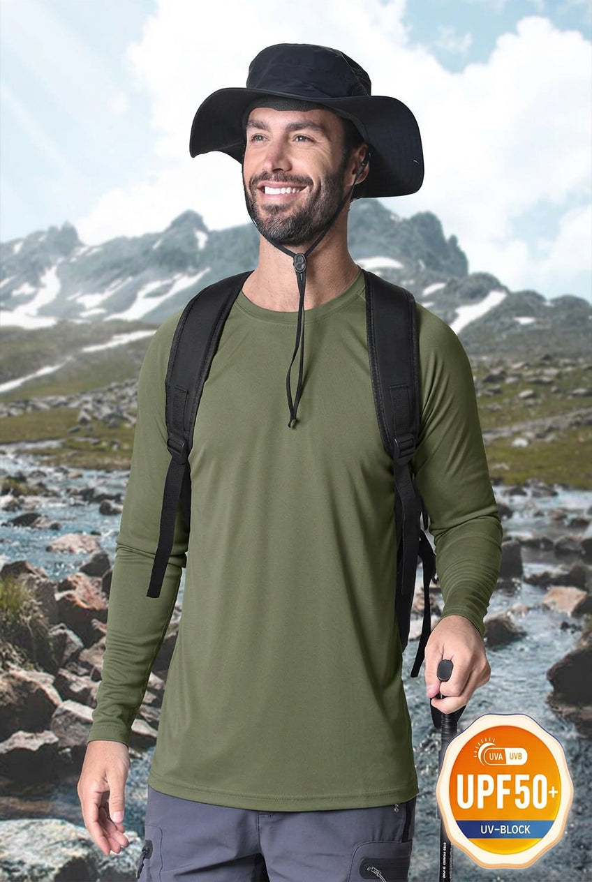 T-shirt strech avec protection solaire UPF 50+ à séchage rapide "TACVASEN - TS132" - Planète Rando