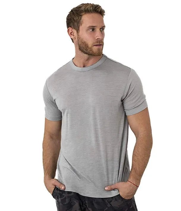 T-shirt technique 100 % laine mérinos à séchage rapide et anti - odeurs pour homme "SERBEWAY - SW200" - Planète Rando