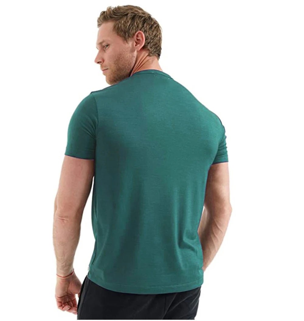 T-shirt technique 100 % laine mérinos à séchage rapide et anti - odeurs pour homme "SERBEWAY - SW200" - Planète Rando