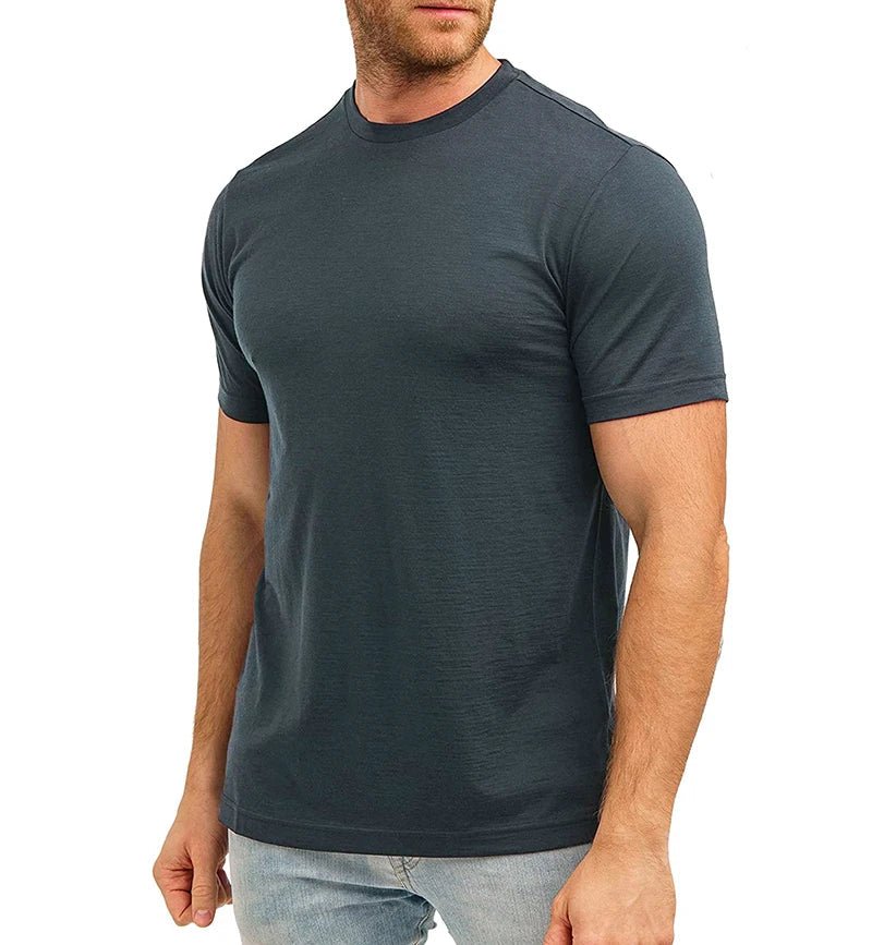 T-shirt technique 100 % laine mérinos à séchage rapide et anti - odeurs pour homme "SERBEWAY - SW200" - Planète Rando