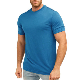 T-shirt technique 100 % laine mérinos à séchage rapide et anti - odeurs pour homme "SERBEWAY - SW200" - Planète Rando
