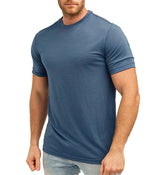 T-shirt technique 100 % laine mérinos à séchage rapide et anti - odeurs pour homme "SERBEWAY - SW200" - Planète Rando