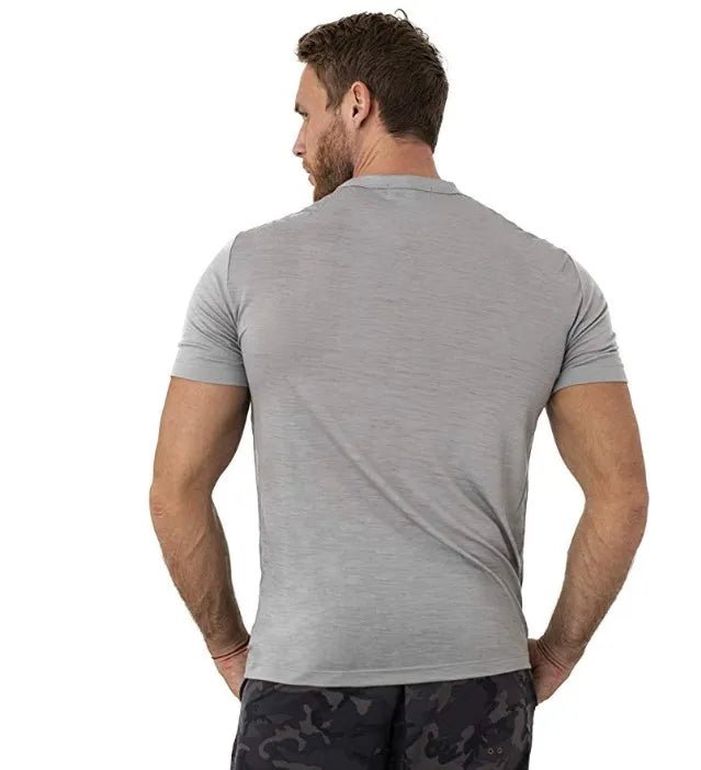 T-shirt technique 100 % laine mérinos à séchage rapide et anti - odeurs pour homme "SERBEWAY - SW200" - Planète Rando
