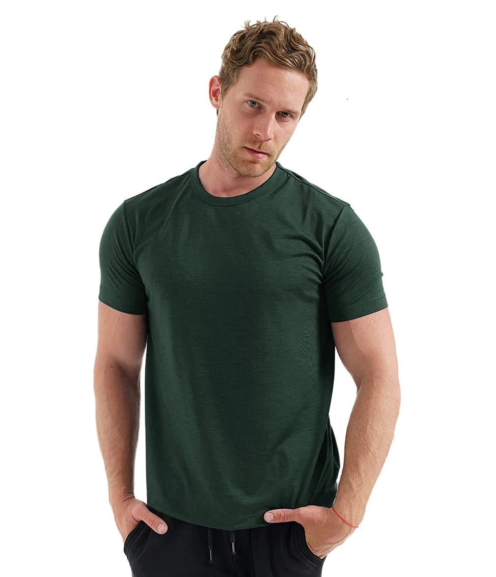 T-shirt technique 100 % laine mérinos à séchage rapide et anti - odeurs pour homme "SERBEWAY - SW200" - Planète Rando