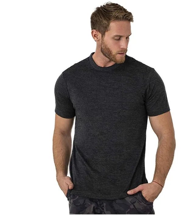 T-shirt technique 100 % laine mérinos à séchage rapide et anti - odeurs pour homme "SERBEWAY - SW200" - Planète Rando