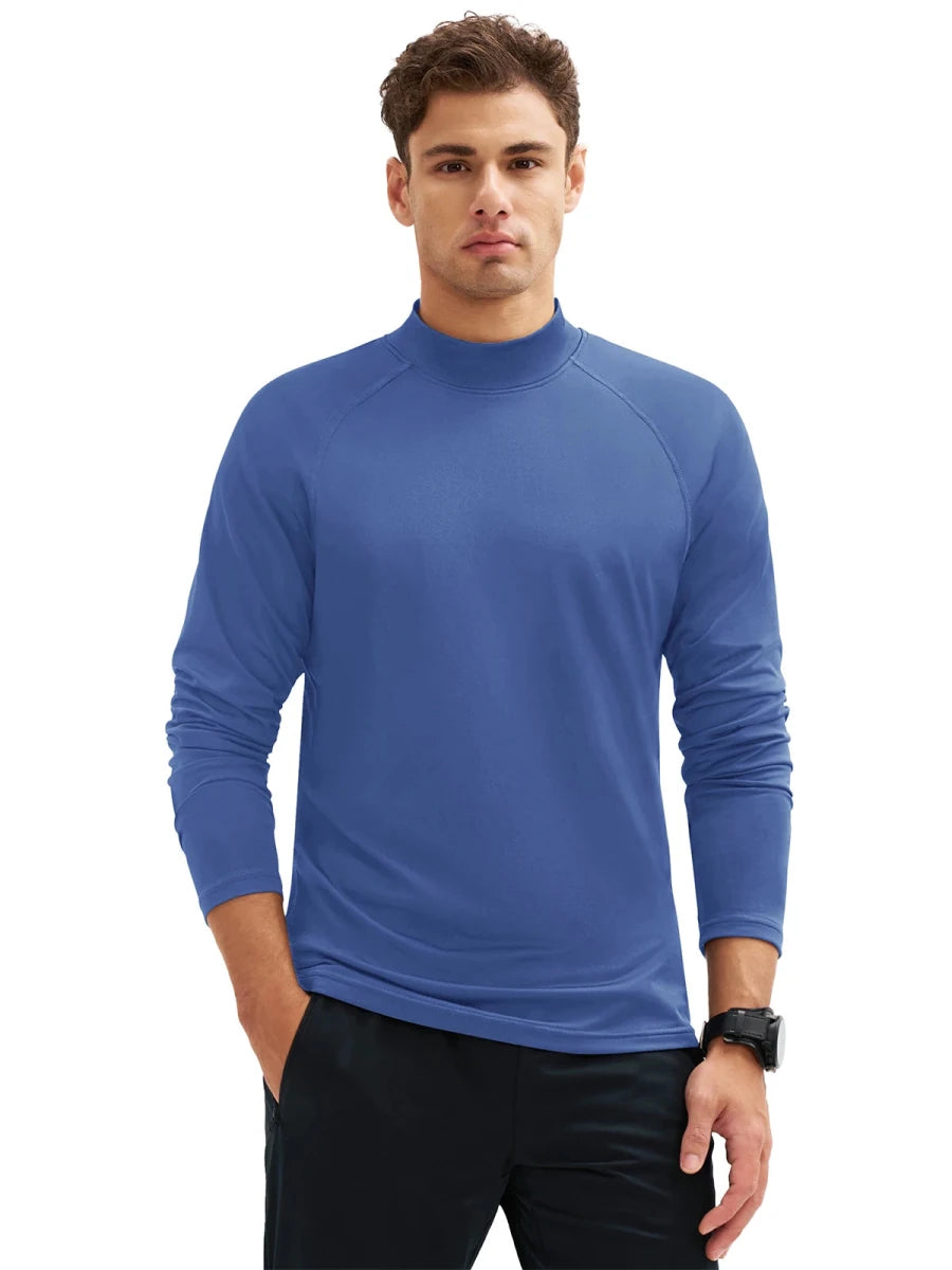 T-shirt thermique polaire à col roulé 4 way strech pour homme "TACVASEN - CTA22" - Planète Rando