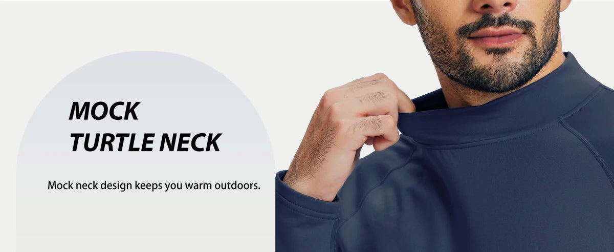 T-shirt thermique polaire à col roulé 4 way strech pour homme "TACVASEN - CTA22" - Planète Rando