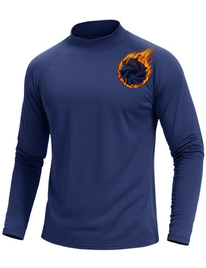 T-shirt thermique polaire à col roulé 4 way strech pour homme "TACVASEN - CTA22" - Planète Rando