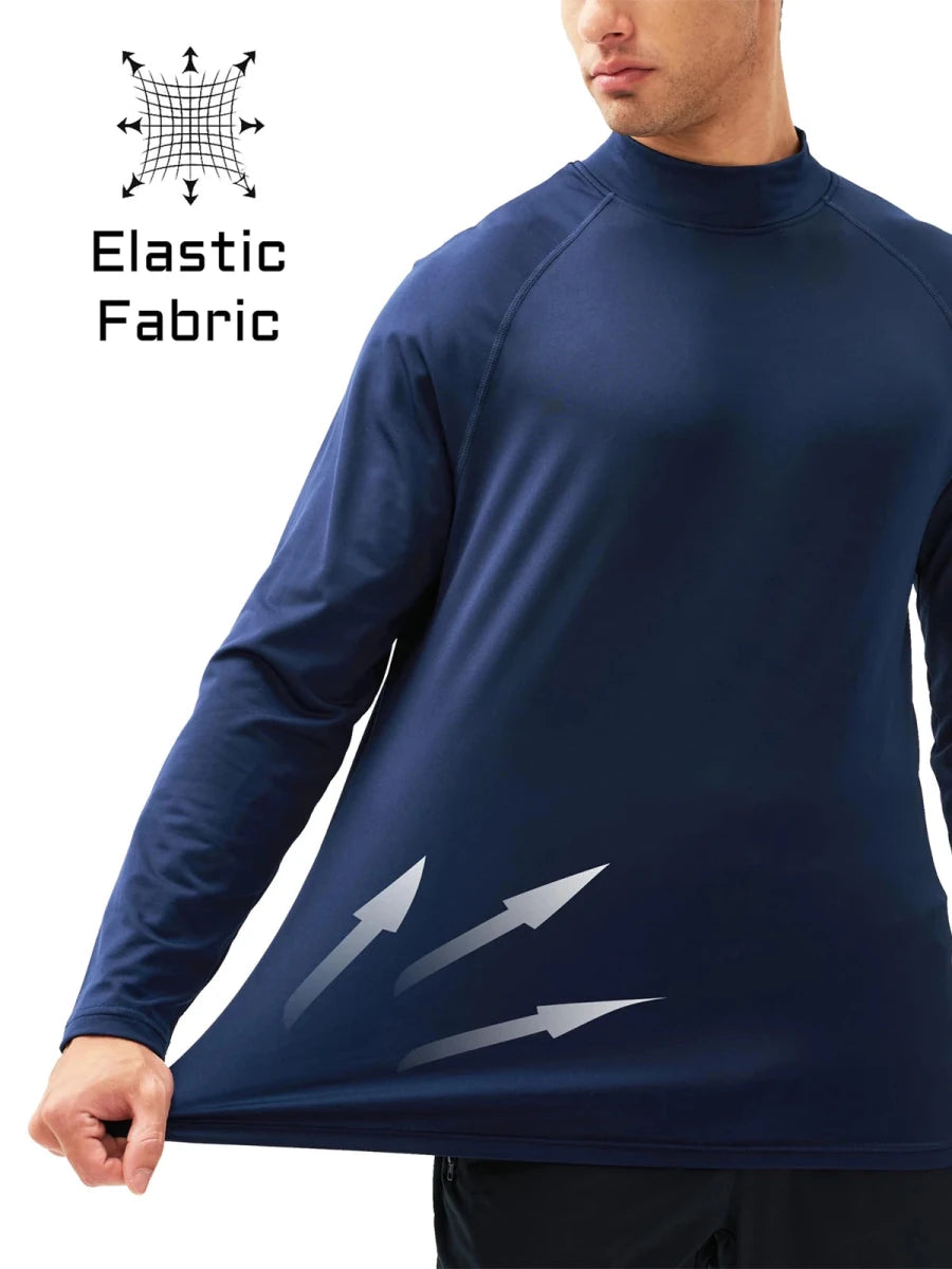 T-shirt thermique polaire à col roulé 4 way strech pour homme "TACVASEN - CTA22" - Planète Rando