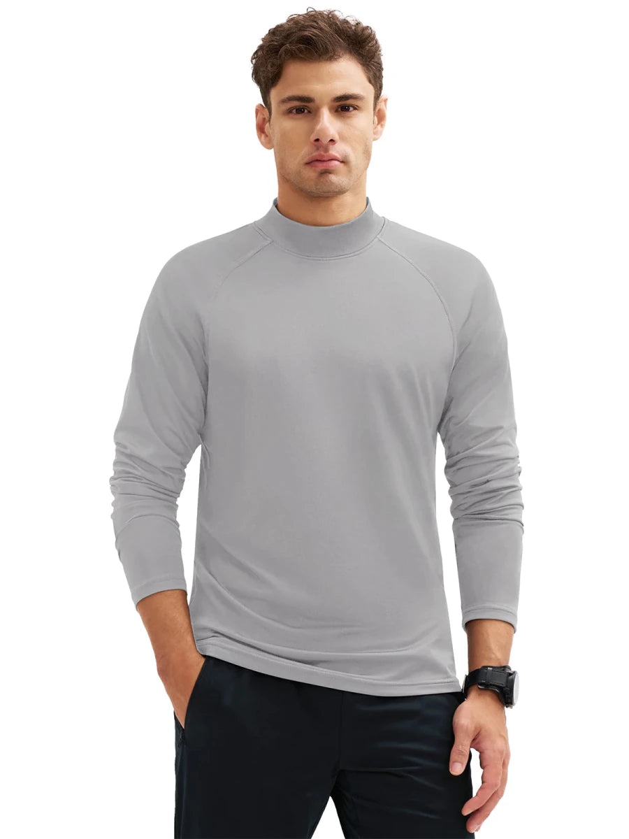 T-shirt thermique polaire à col roulé 4 way strech pour homme "TACVASEN - CTA22" - Planète Rando