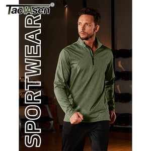 T-shirt thermique / sweat-shirt polaire à fermeture éclair 1/4 et manches longues pour homme "TACVASEN - LSTJ502" - Planète Rando