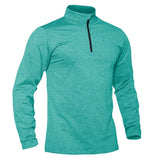 T-shirt thermique / sweat-shirt polaire à fermeture éclair 1/4 et manches longues pour homme "TACVASEN - LSTJ502" - Planète Rando